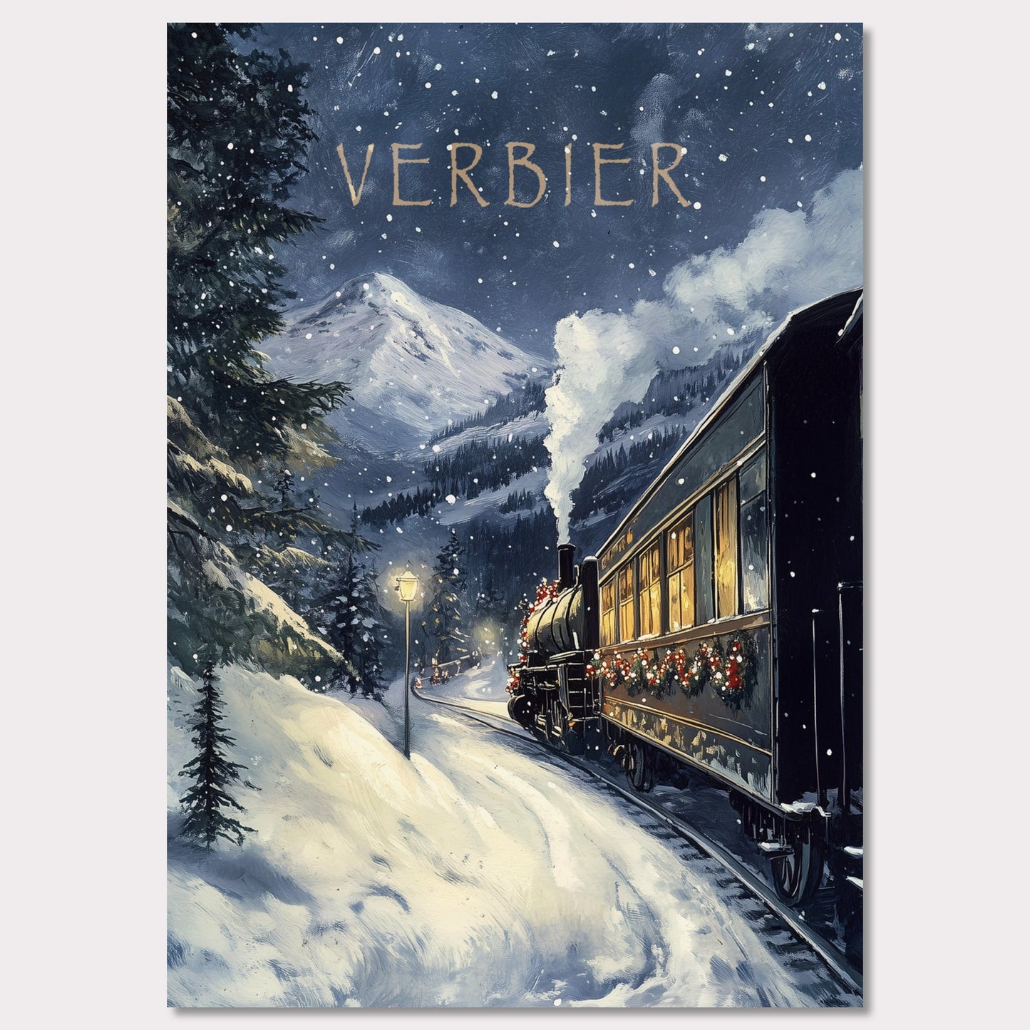Poster titled 'Winter Journey' from ArtDarts