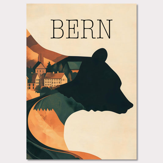 Poster titled 'Timeless Charm of Bern' from ArtDarts