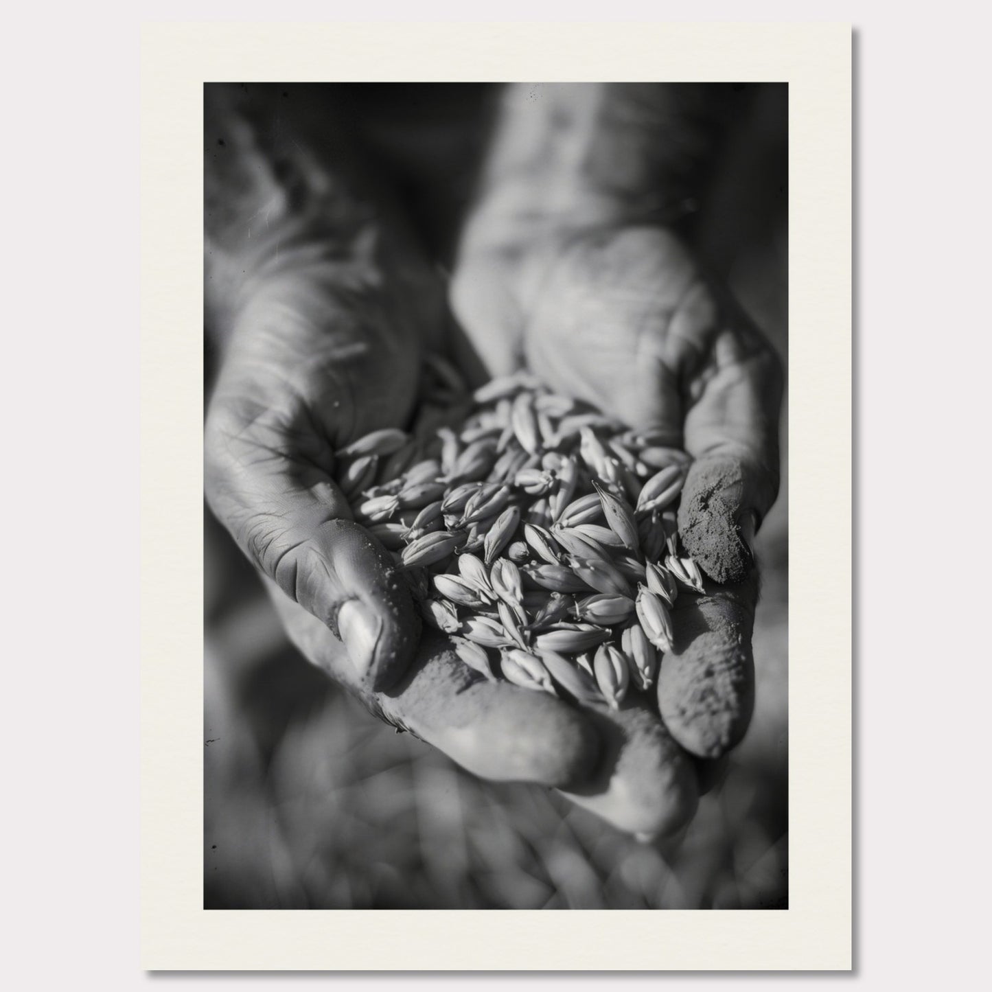 Poster titled 'Harvest in Hands' from ArtDarts