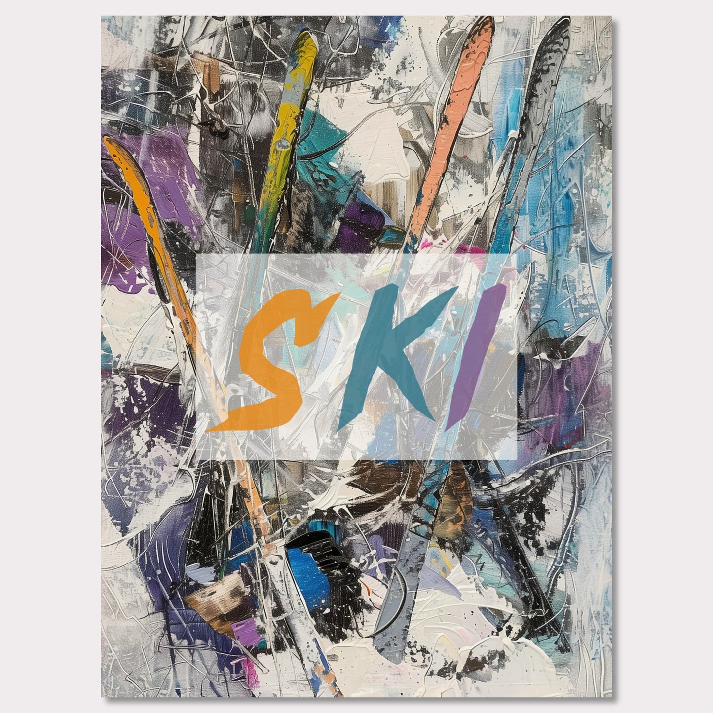 Poster titled 'Skiing Impressions' from ArtDarts