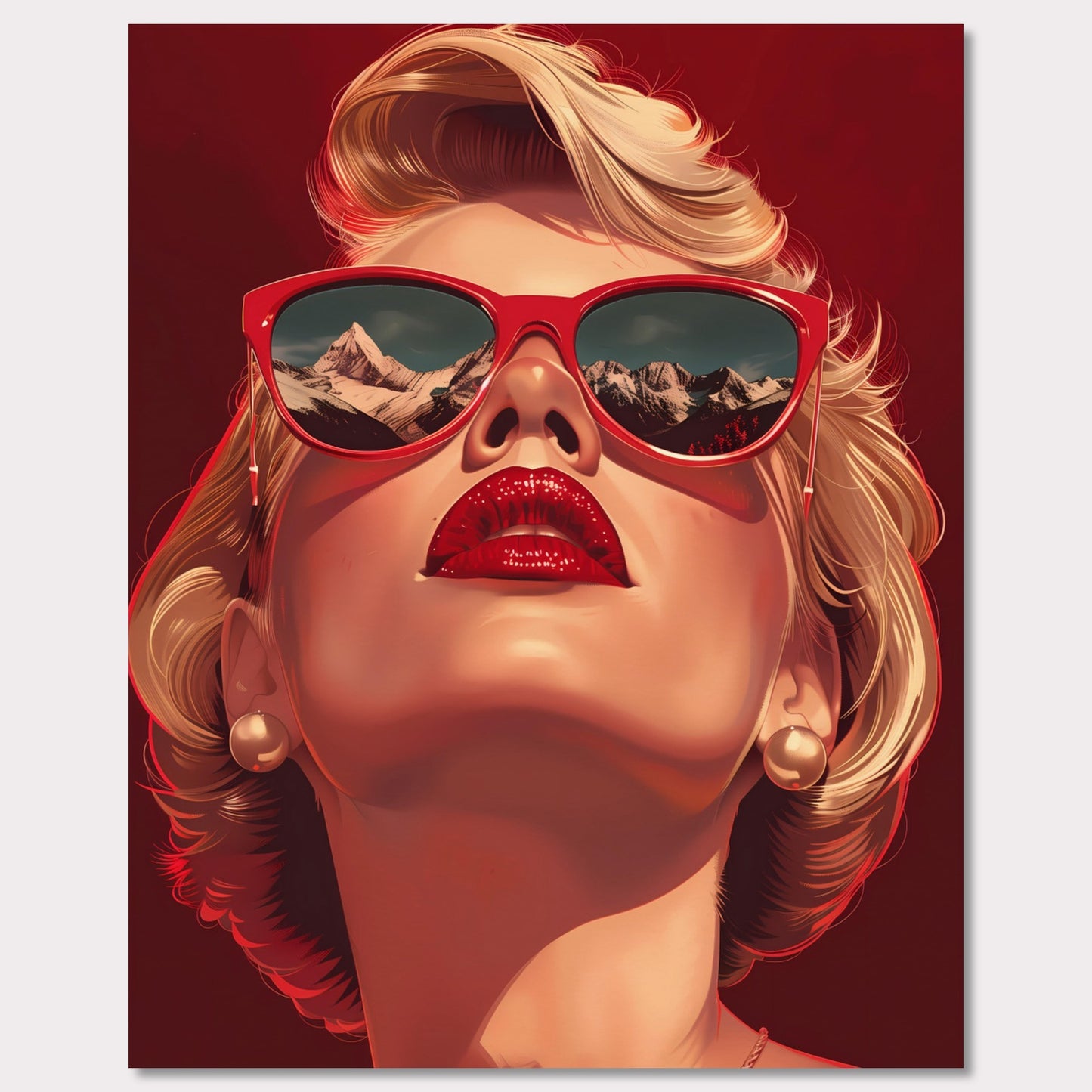 Poster titled 'Alpine Glamour' from ArtDarts