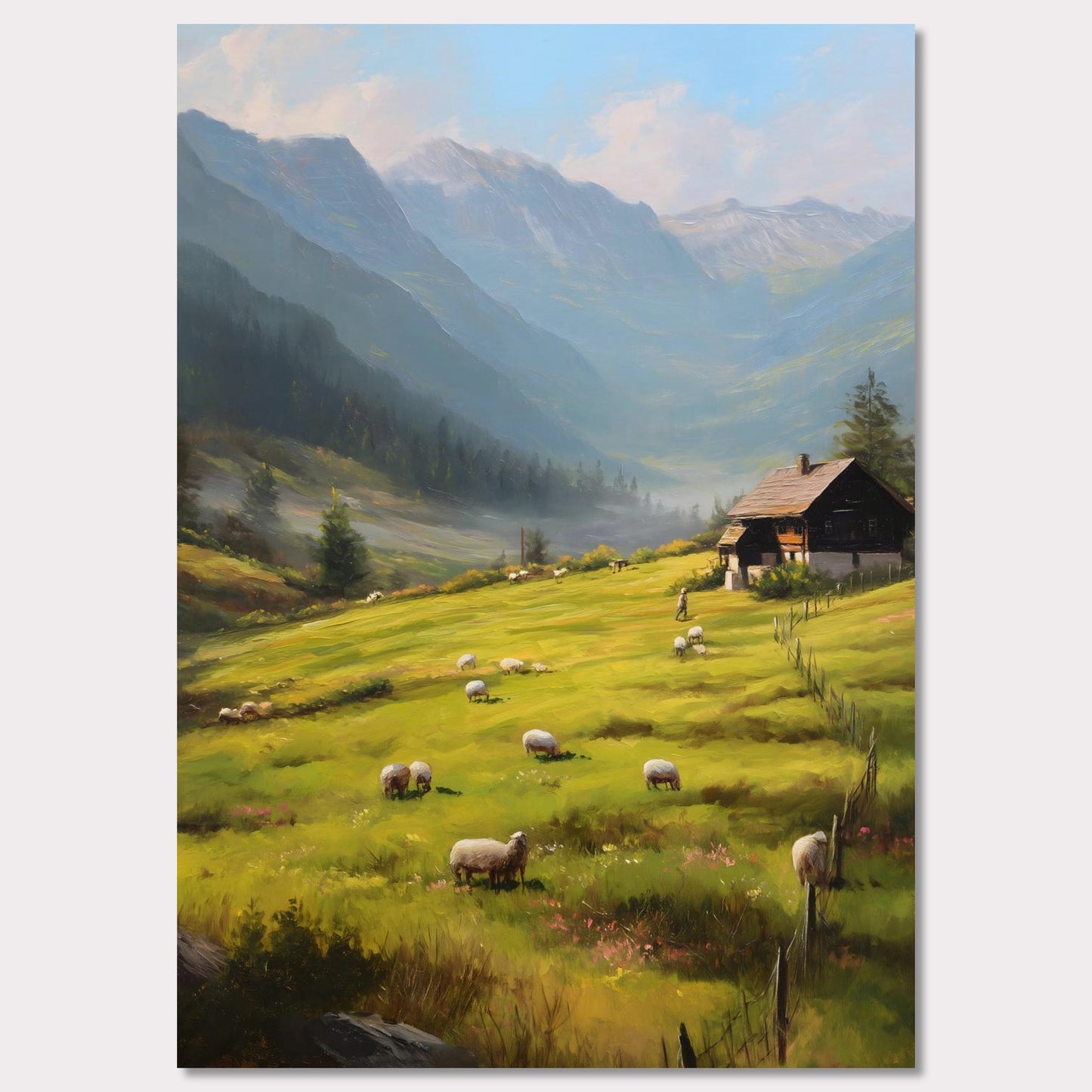 Poster titled 'Alps Meadow' from ArtDarts