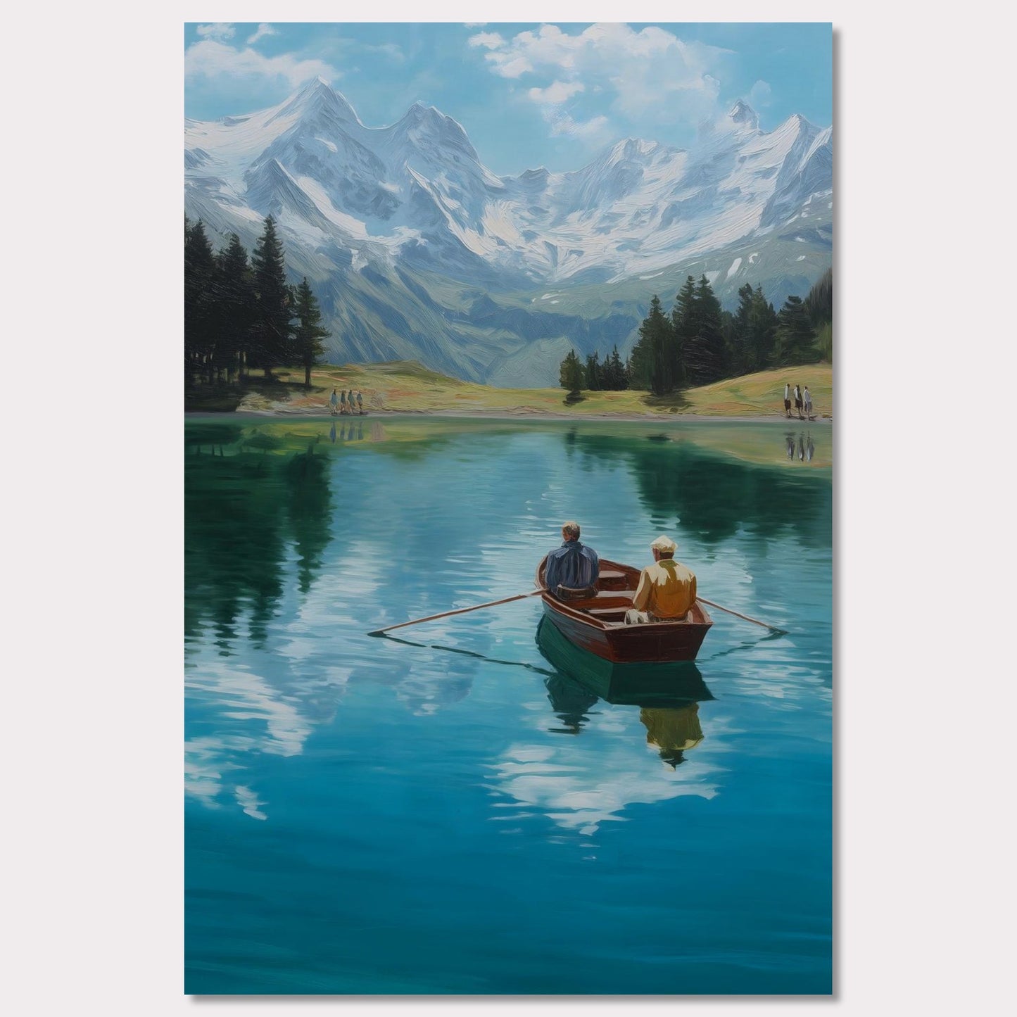 Poster titled 'Alps Rowing' from ArtDarts