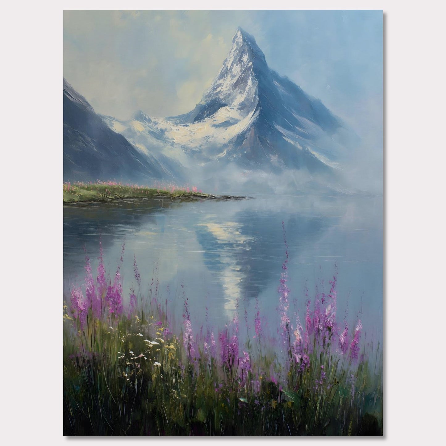 Poster titled 'Matterhorn & Fireweed' from ArtDarts