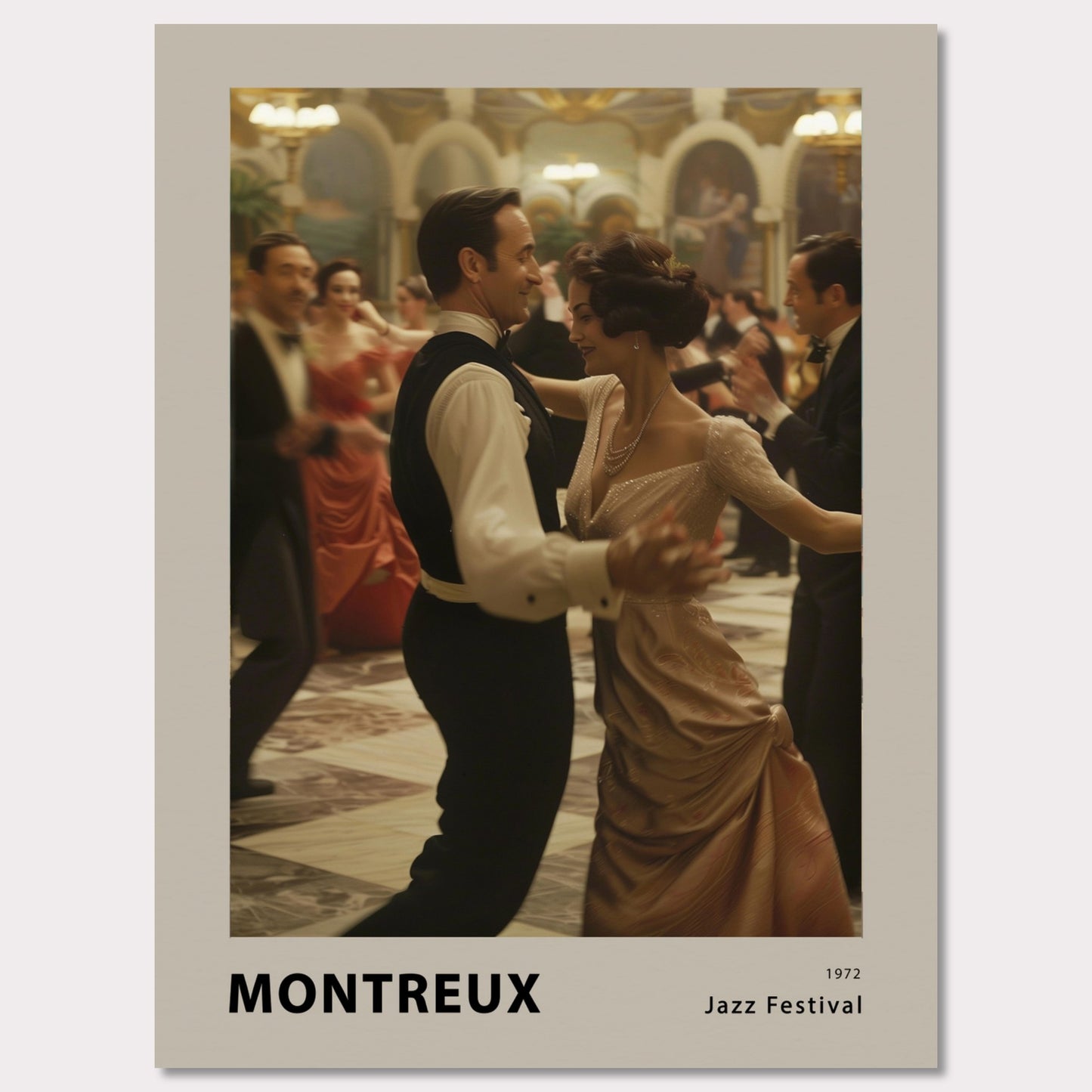Poster titled 'Montreux Jazz Festival' from ArtDarts