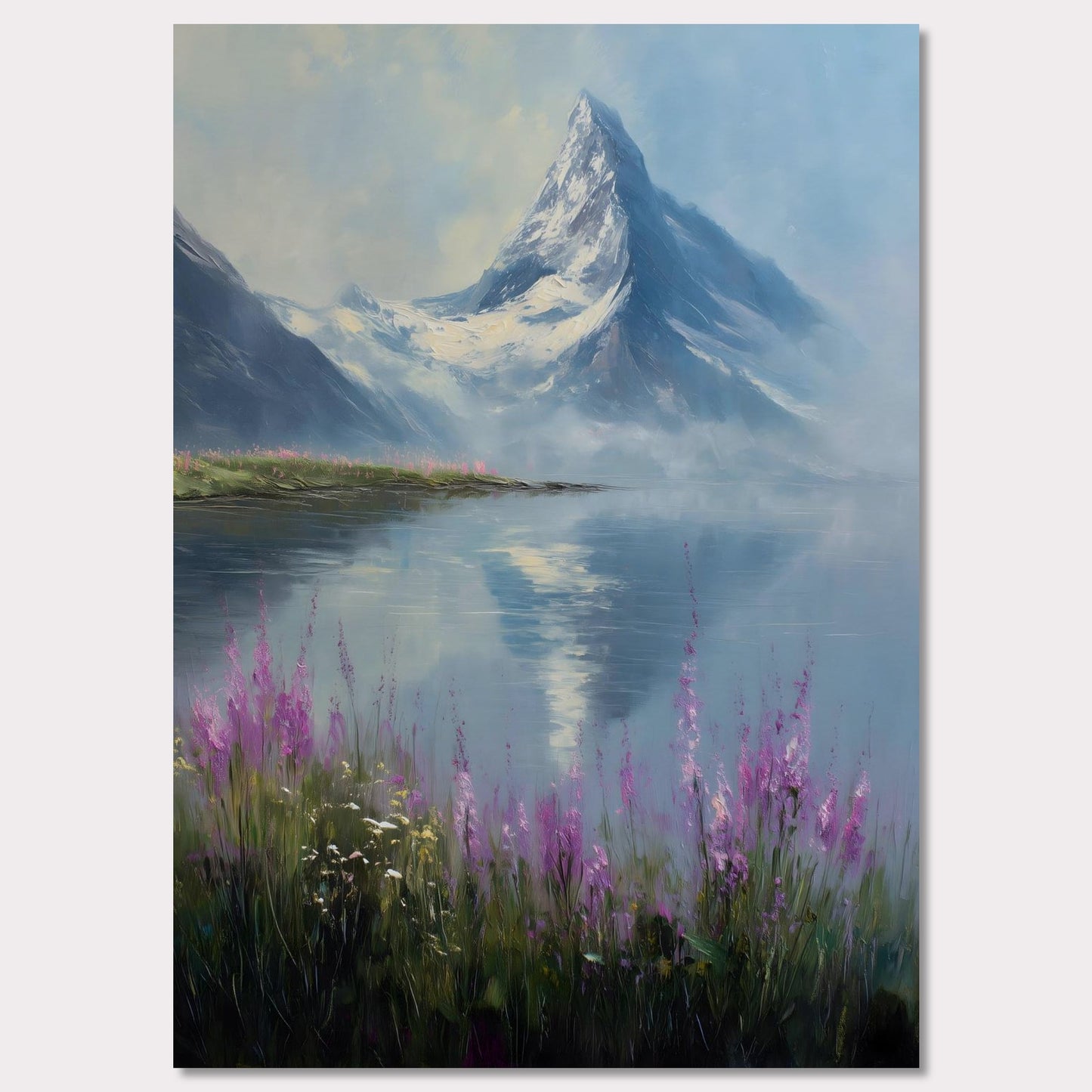 Poster titled 'Matterhorn & Fireweed' from ArtDarts