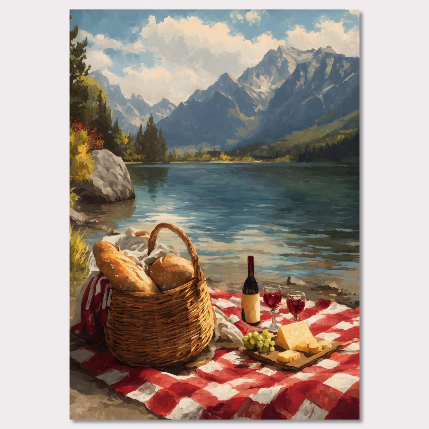Poster titled 'Alps Picnic' from ArtDarts