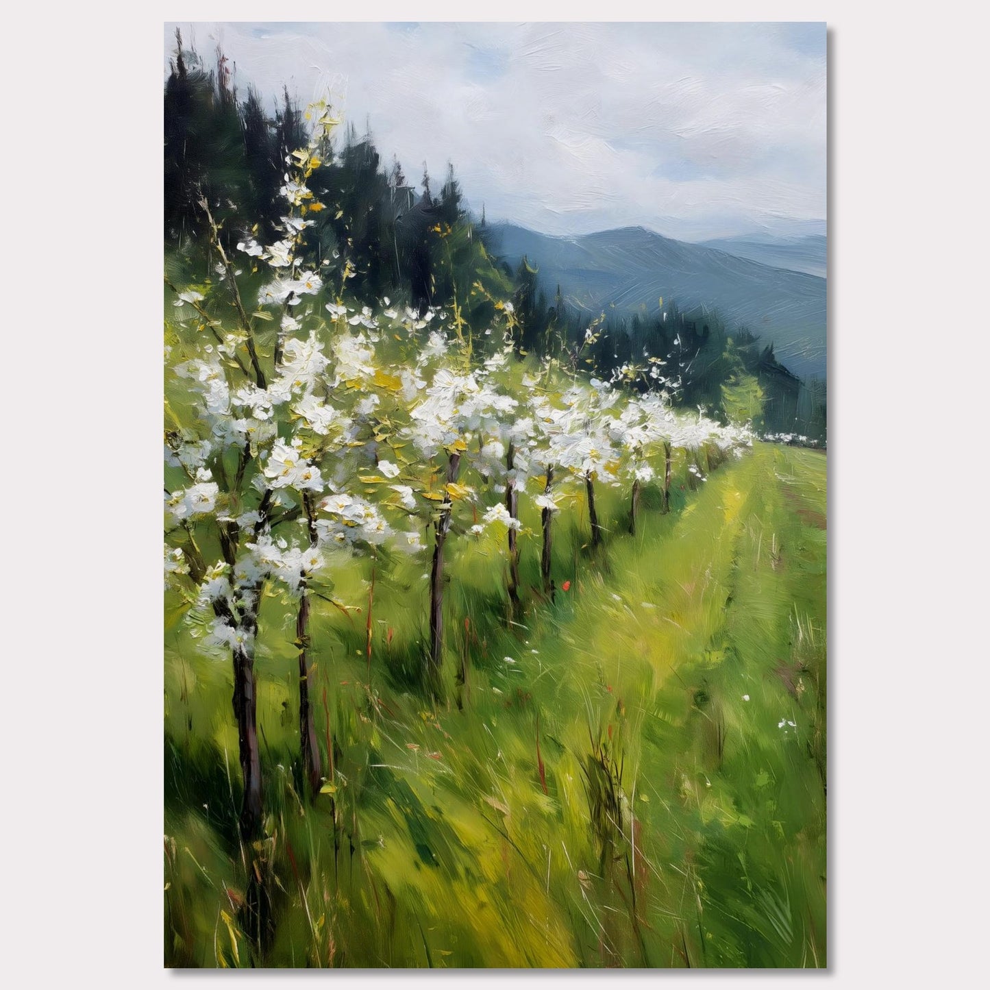 Poster titled 'Alps Blossom' from ArtDarts