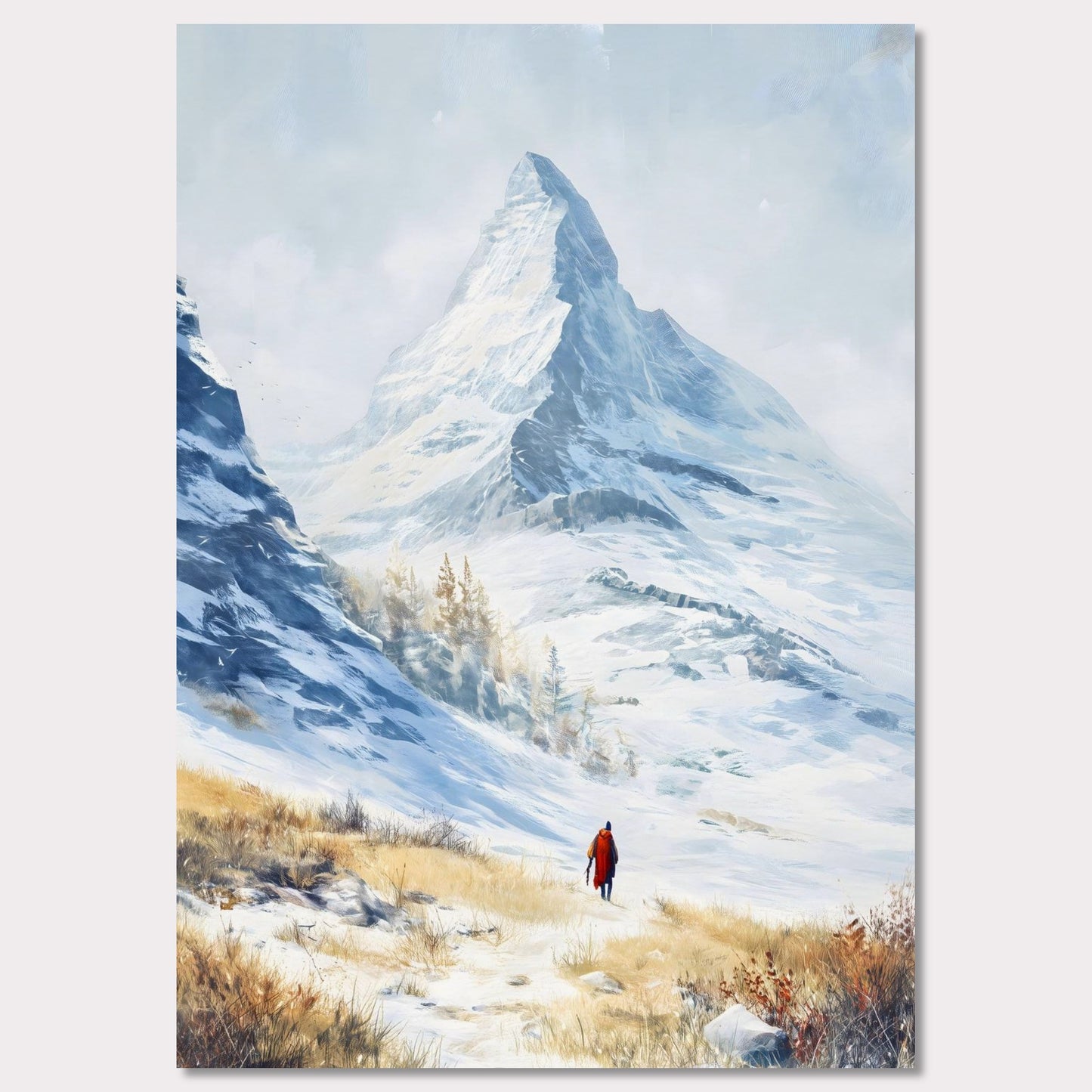 Poster titled 'Approaching Matterhorn' from ArtDarts
