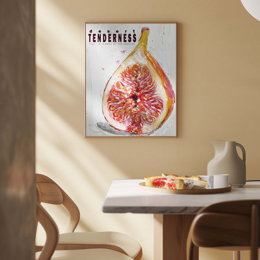 Poster titled 'Figs painted in oil Poster' from ArtDarts