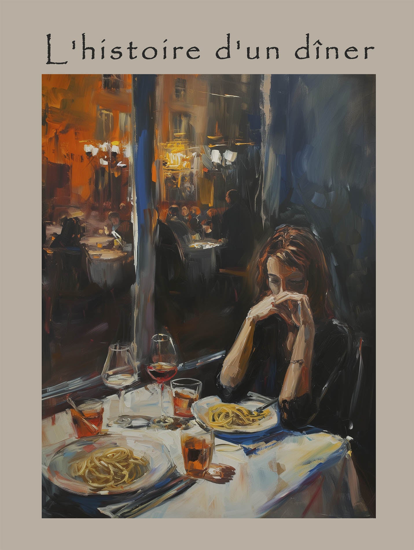 Poster titled 'The Story of One Dinner Poster' from ArtDarts