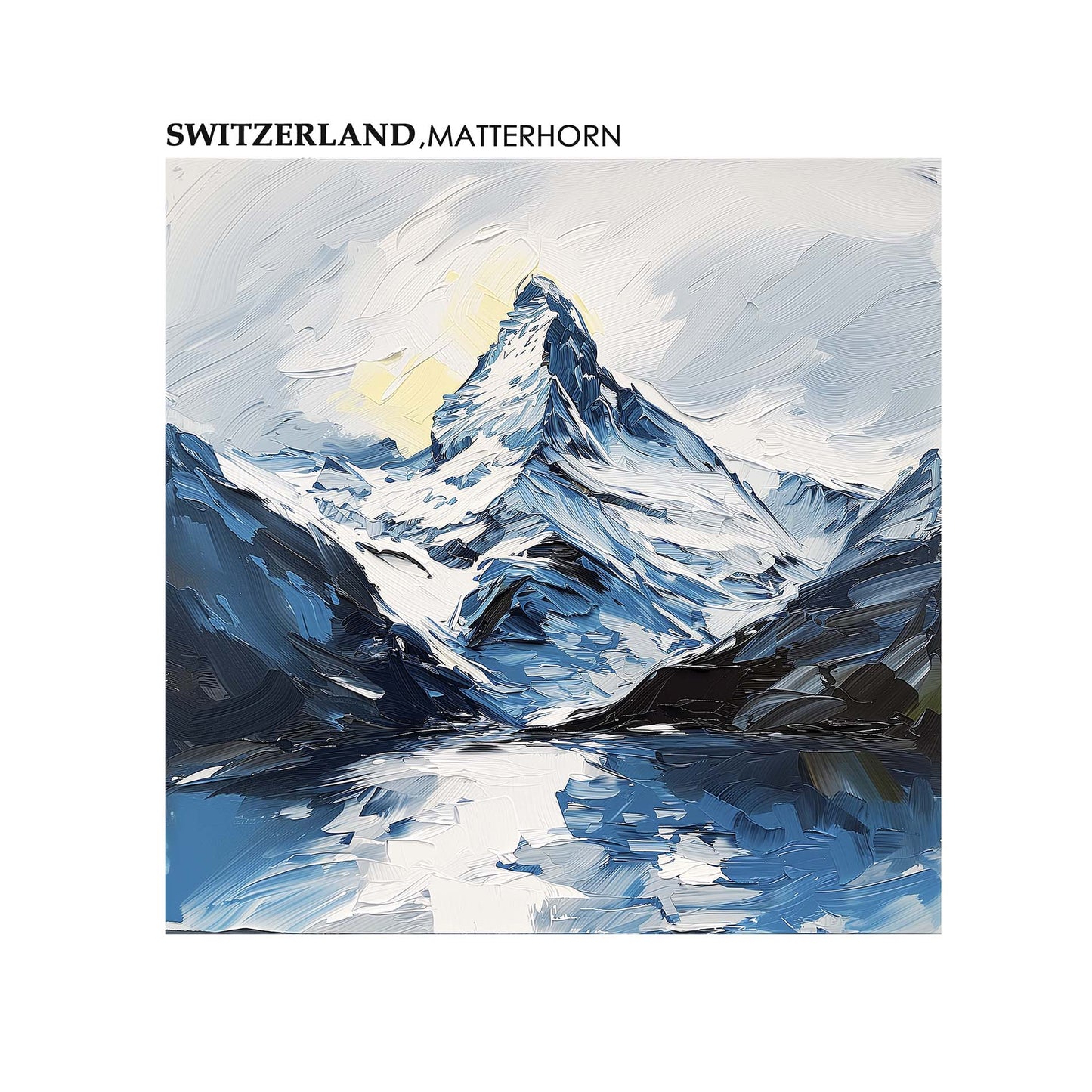 Poster titled 'River at the Matterhorn Poster' from ArtDarts