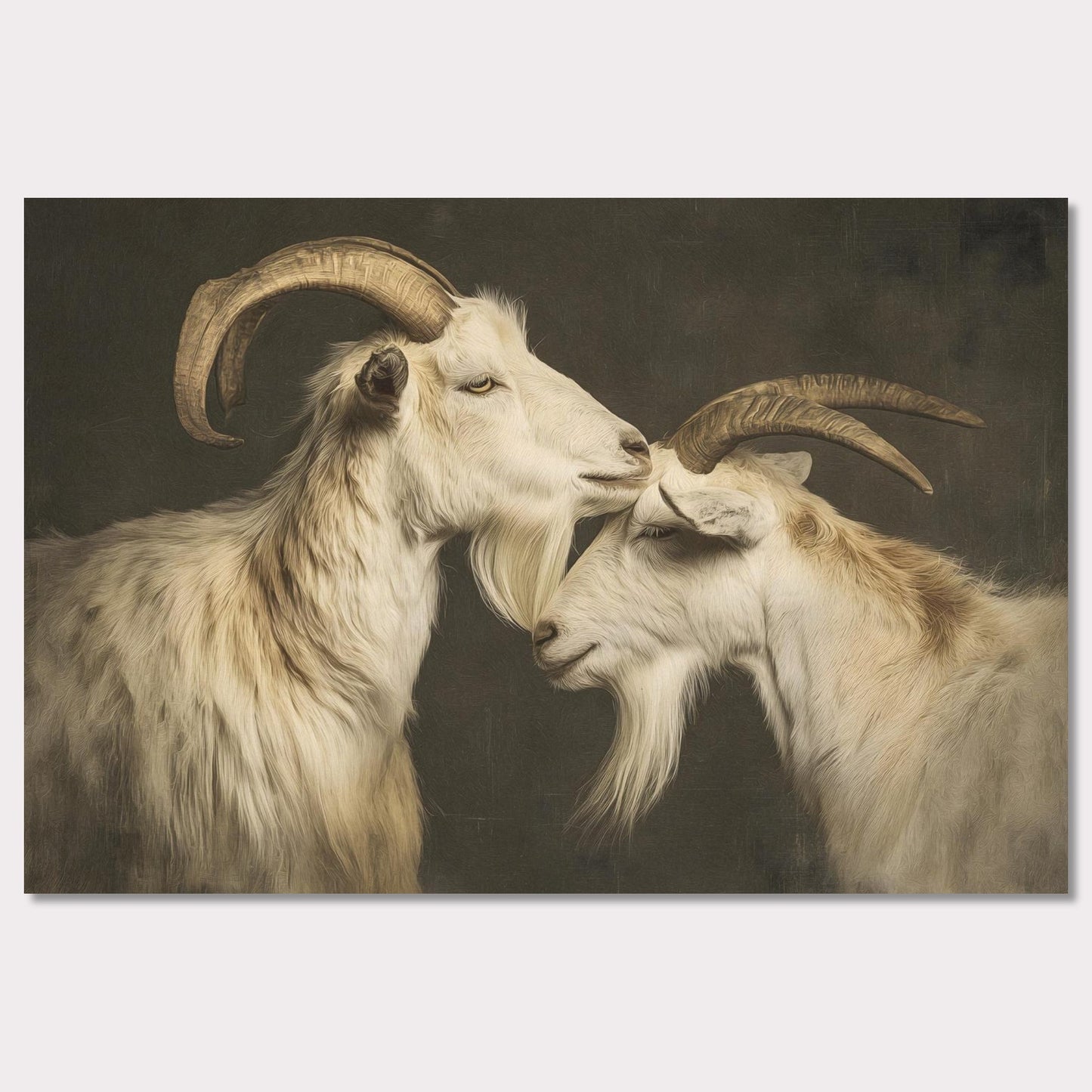 Poster titled 'The affection of goats' from ArtDarts