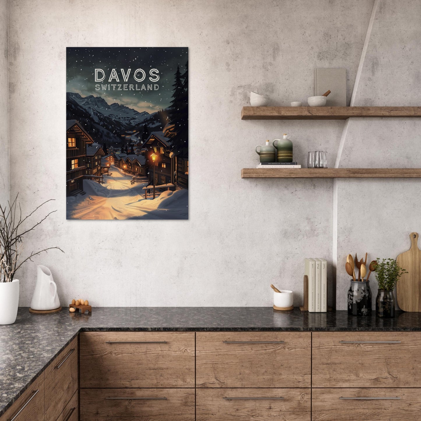 Poster titled 'Davos' from ArtDarts