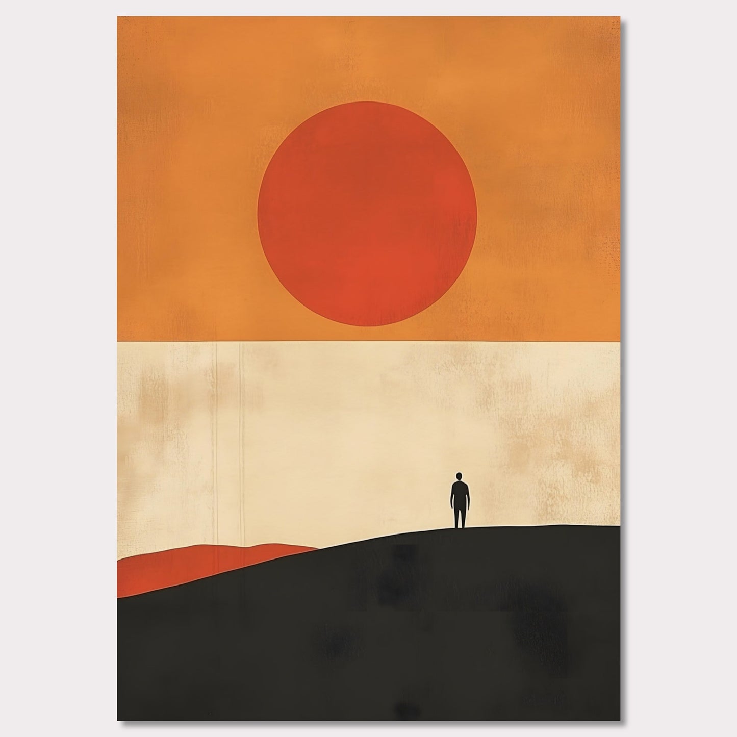 Poster titled 'Solitude and the Sun' from ArtDarts