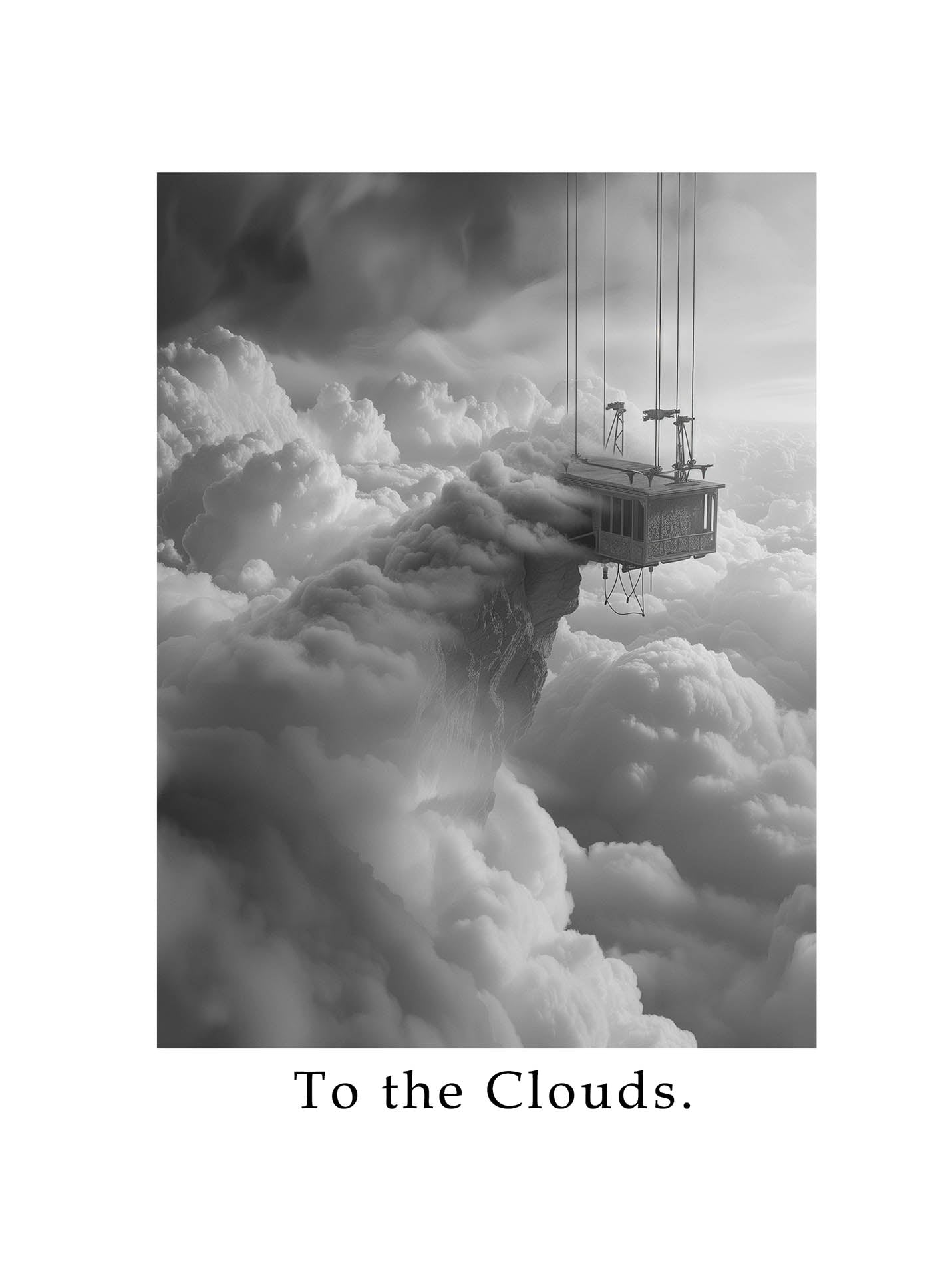 Poster titled 'To the Clouds Poster' from ArtDarts