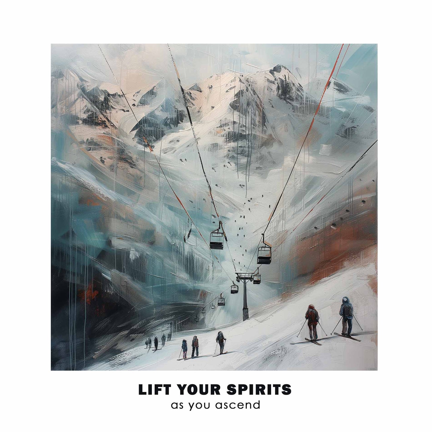 Poster titled 'Alpine Ski Lift Poster' from ArtDarts
