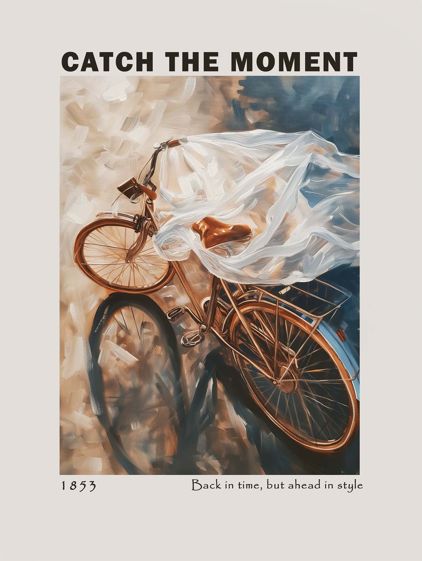 Poster titled 'Old Bicycle Poster' from ArtDarts