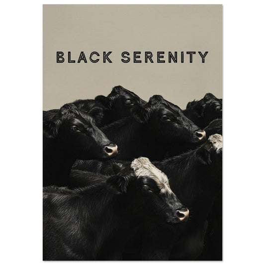 Poster titled 'Black Serenity' from ArtDarts