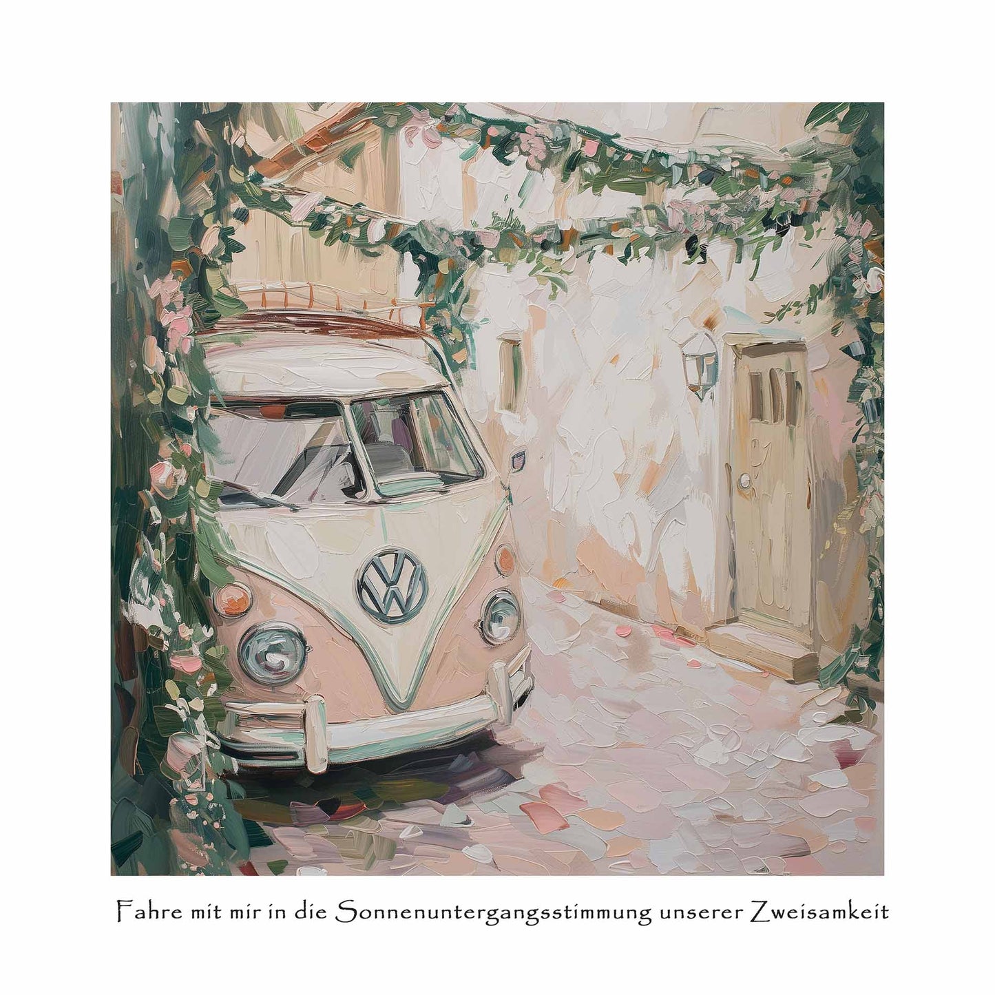 Poster titled 'Retro Volkswagen Poster' from ArtDarts