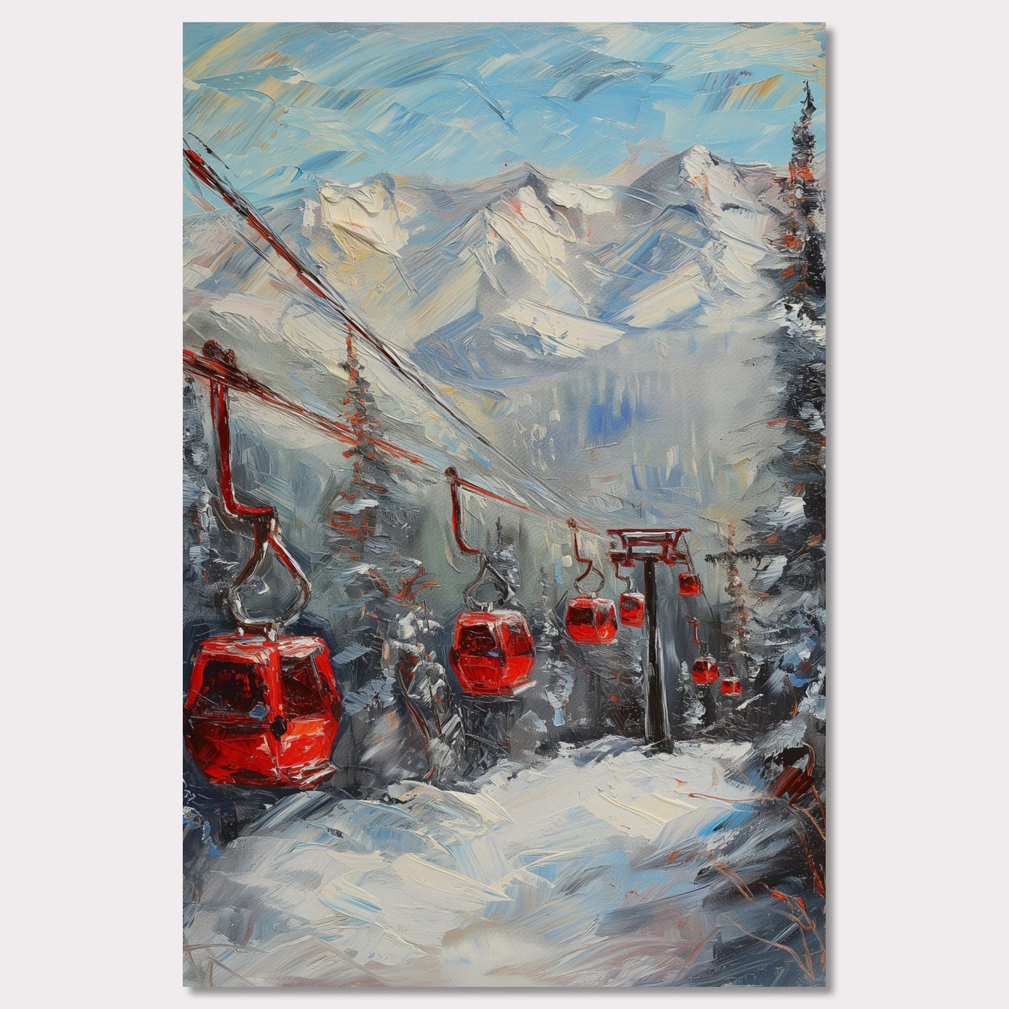 Poster titled 'Caravan to the mountains Poster' from ArtDarts