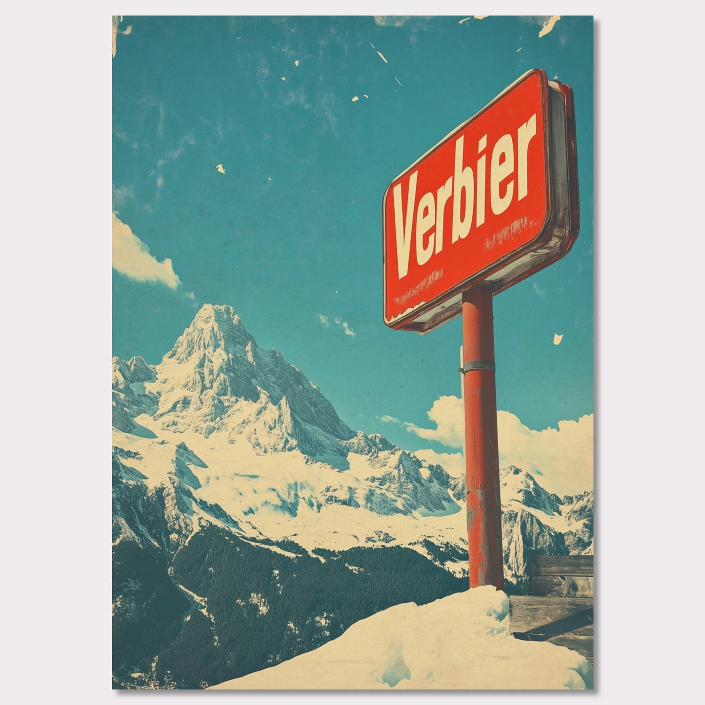 Poster titled 'Verbier - Mountain Escape' from ArtDarts