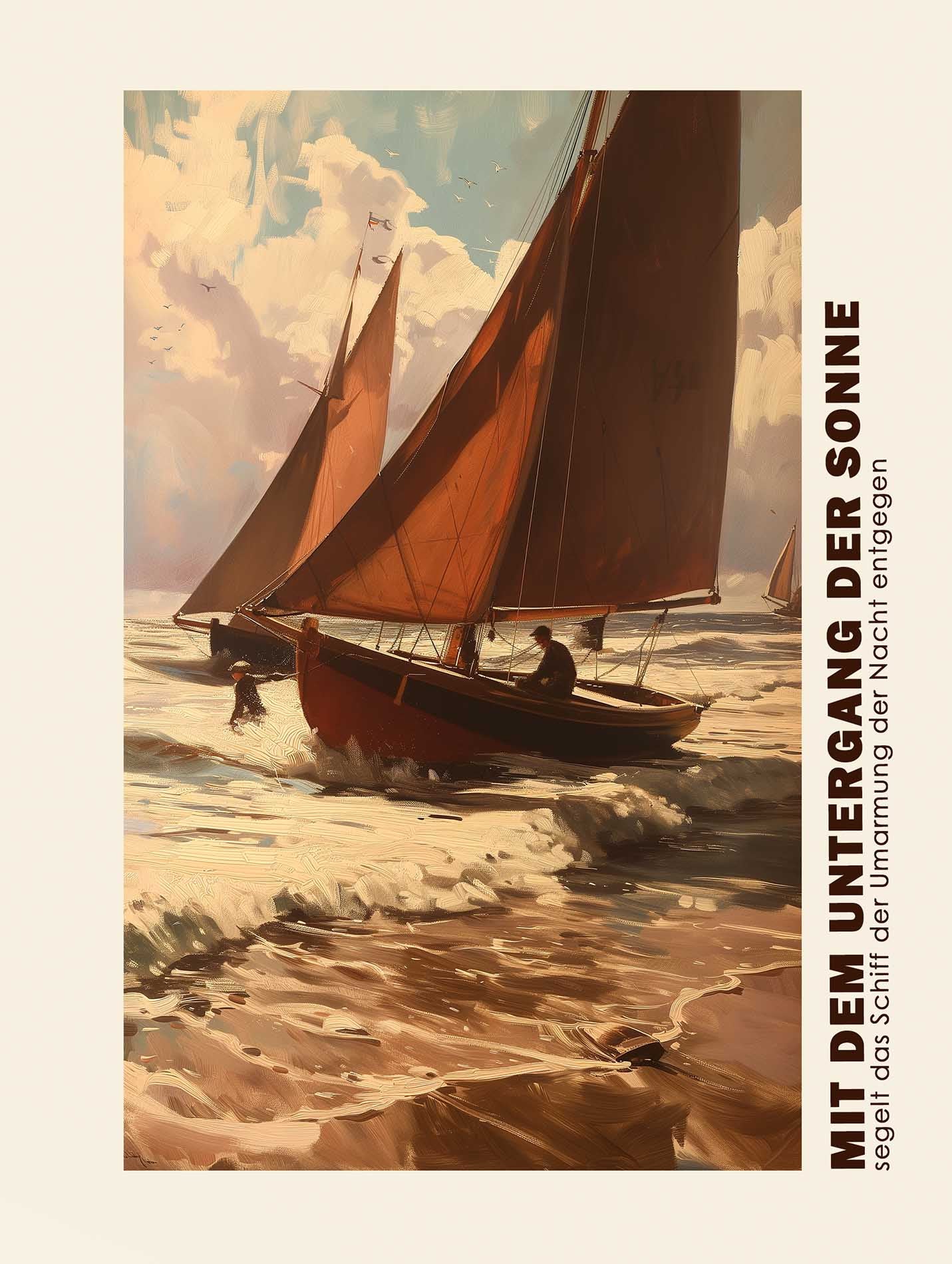 Poster titled 'On the Night Journey' from ArtDarts