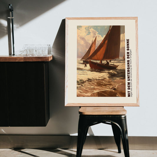 Poster titled 'On the Night Journey' from ArtDarts