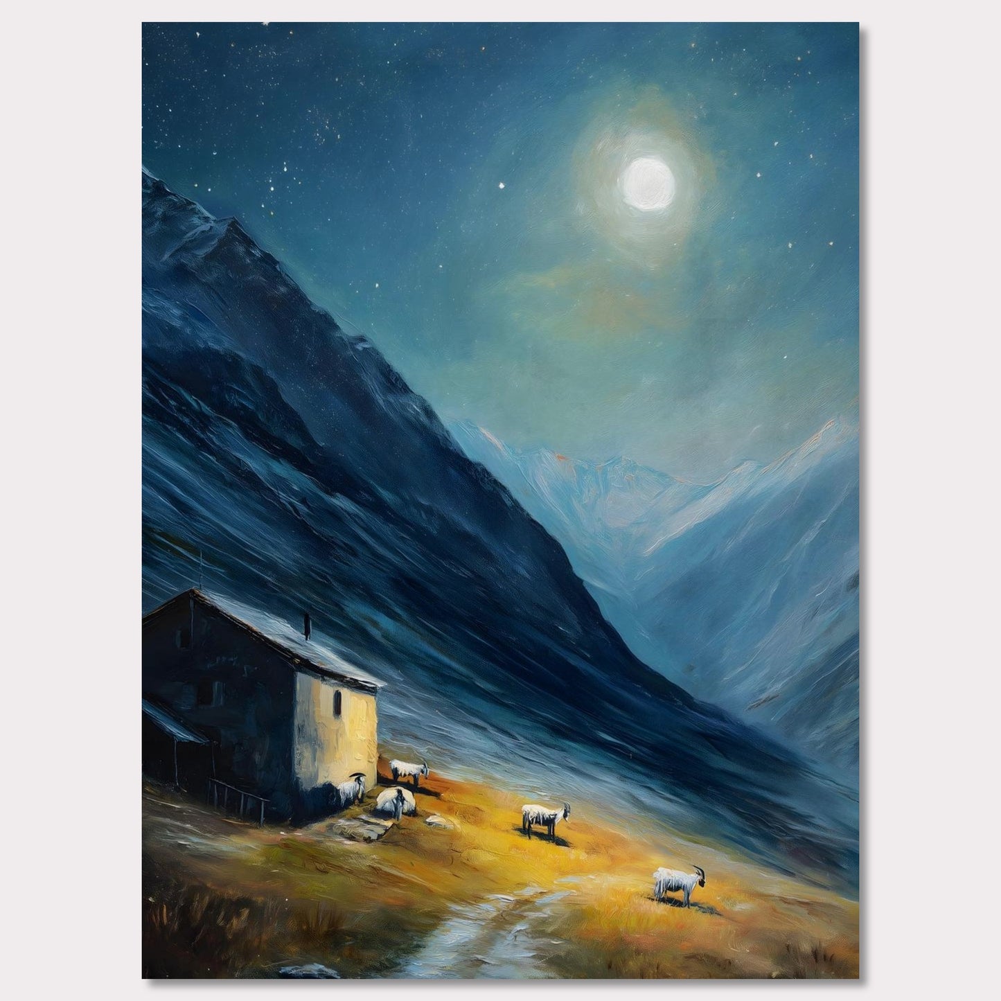 Poster titled 'Alps Afterglow' from ArtDarts