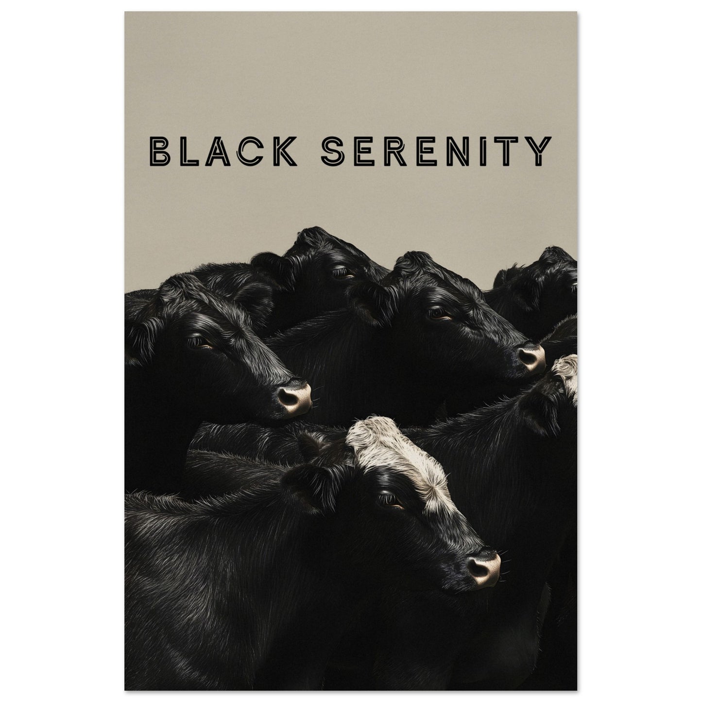 Poster titled 'Black Serenity' from ArtDarts