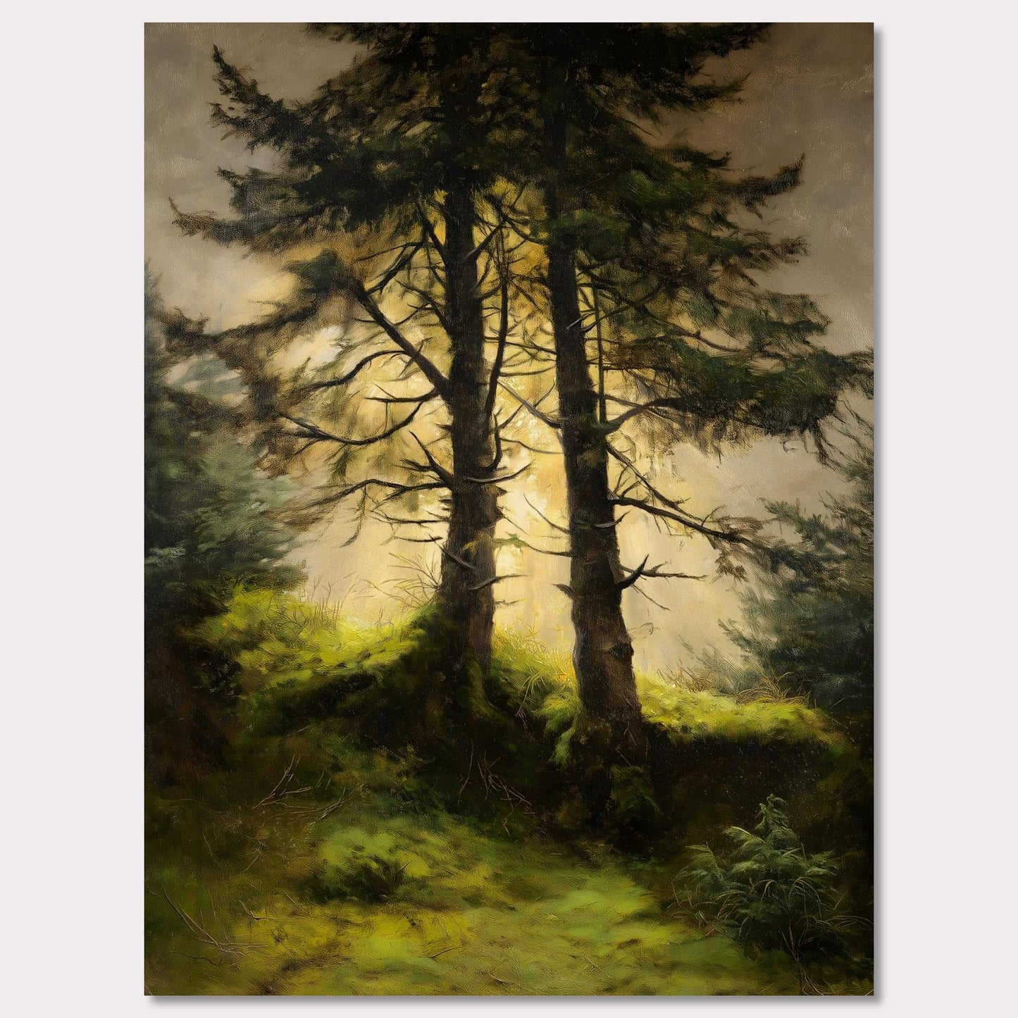 Poster titled 'Alps Forestlight' from ArtDarts