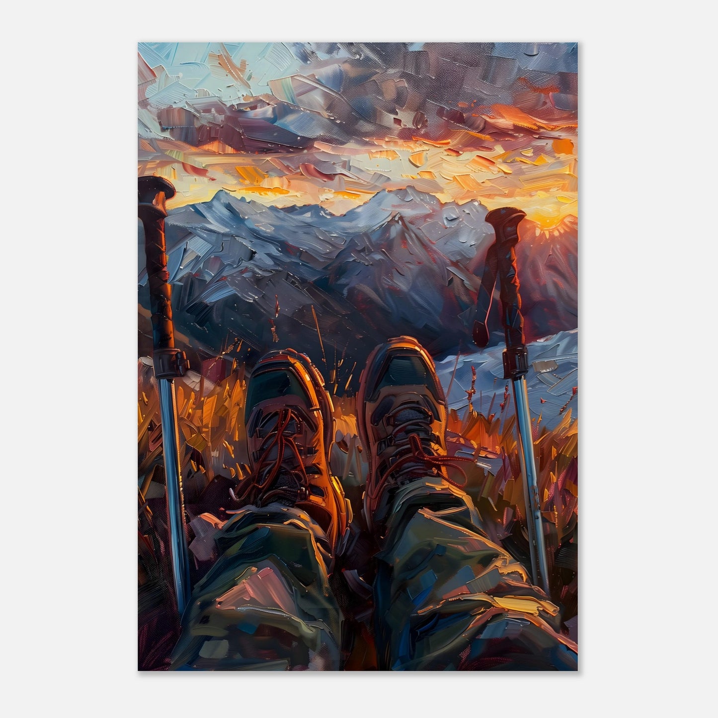 Poster titled 'A Moment of Peace at the Summit' from ArtDarts