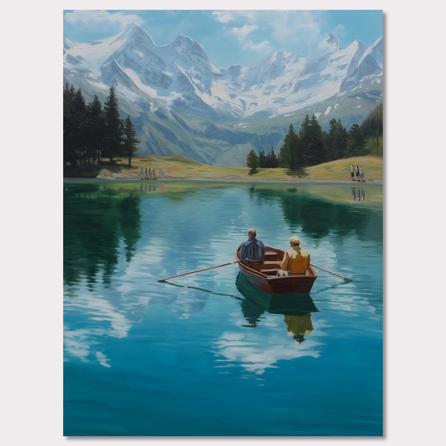 Poster titled 'Alps Rowing' from ArtDarts