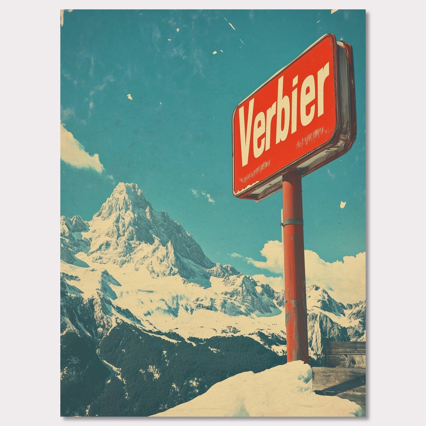 Poster titled 'Verbier - Mountain Escape' from ArtDarts