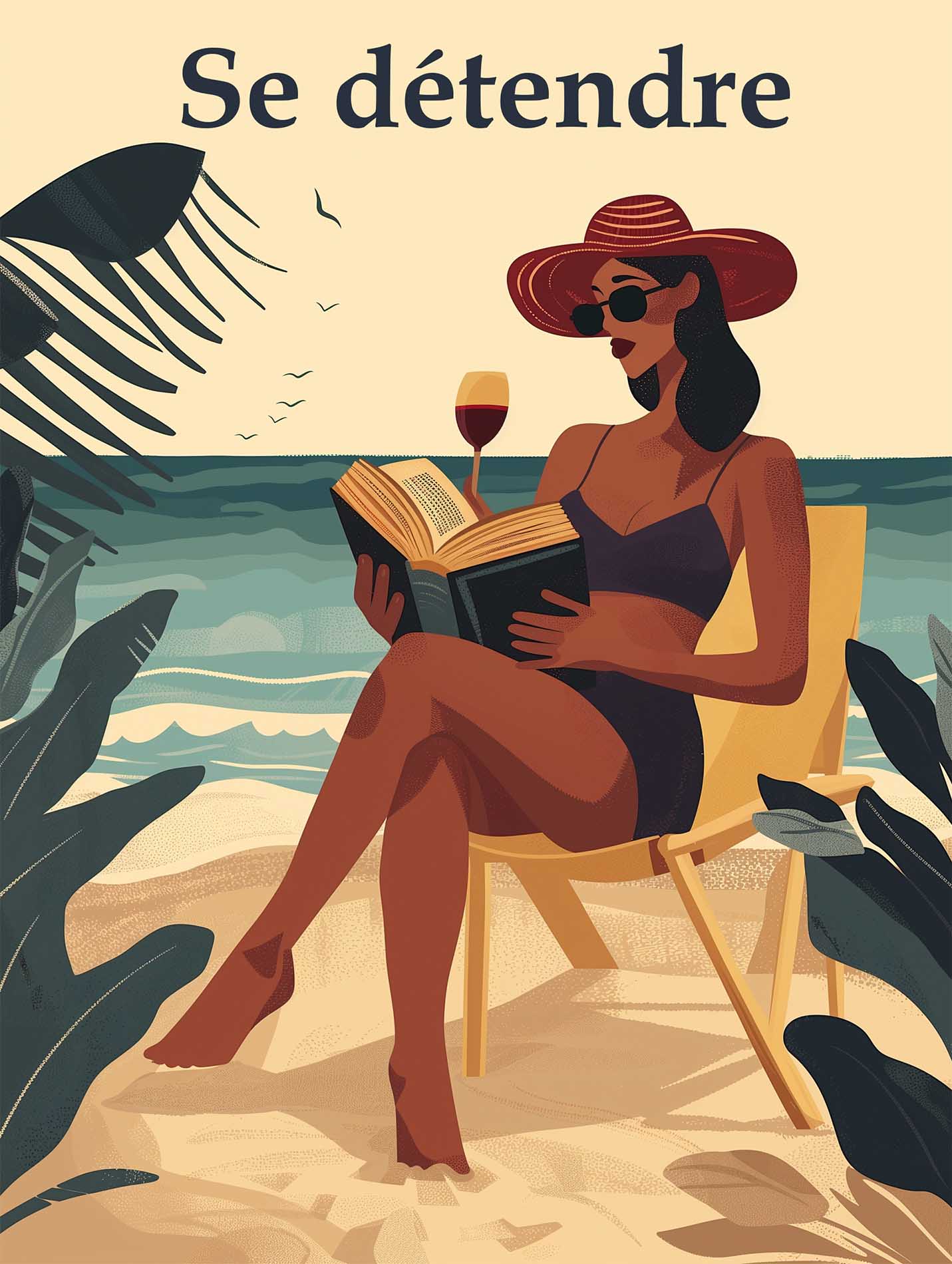 Poster titled 'Relax on the beach Poster' from ArtDarts