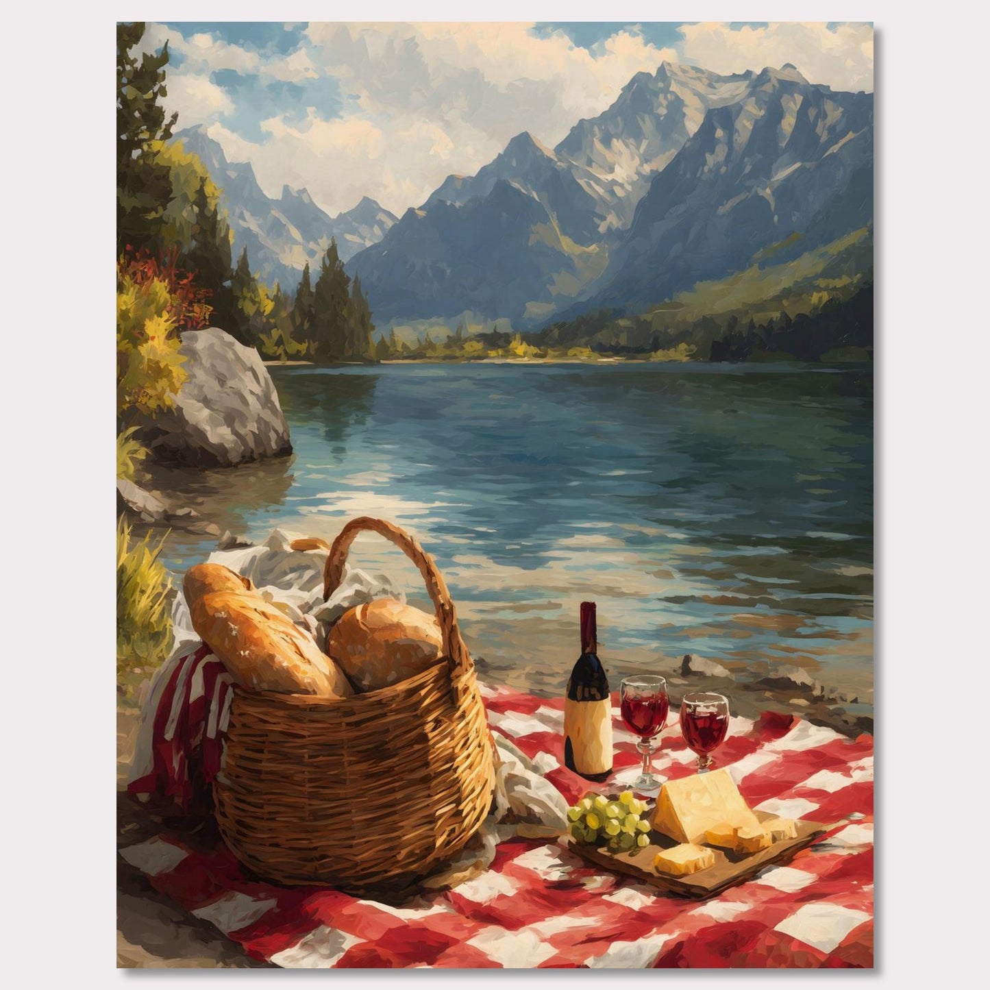 Poster titled 'Alps Picnic' from ArtDarts