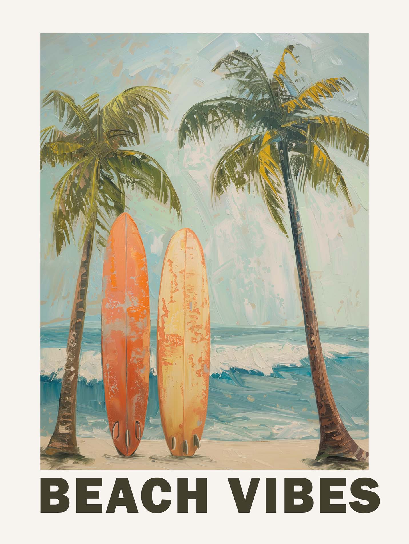 Poster titled 'Beach Vibes Poster' from ArtDarts
