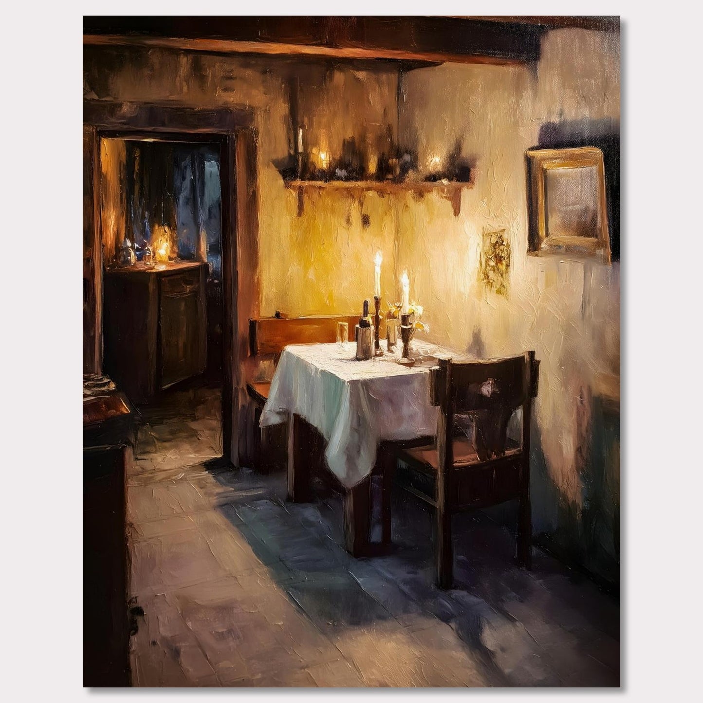 Poster titled 'Alps Candlelight' from ArtDarts