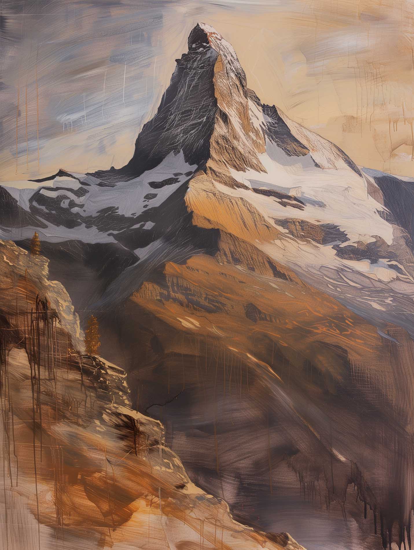 Poster titled 'Autumn Matterhorn Poster' from ArtDarts