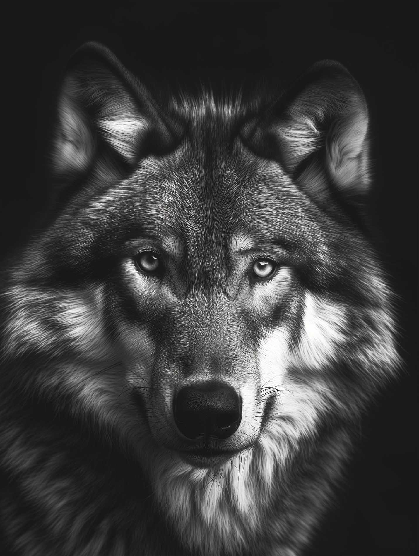 Poster titled 'Wolf in front Poster' from ArtDarts