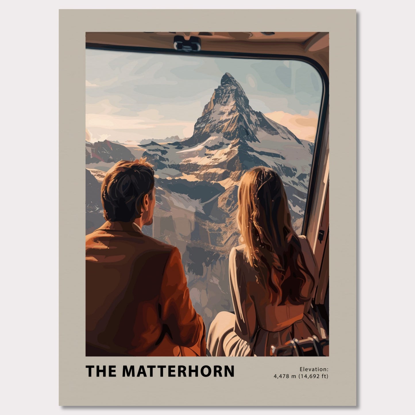 Poster titled 'The Matterhorn Poster' from ArtDarts