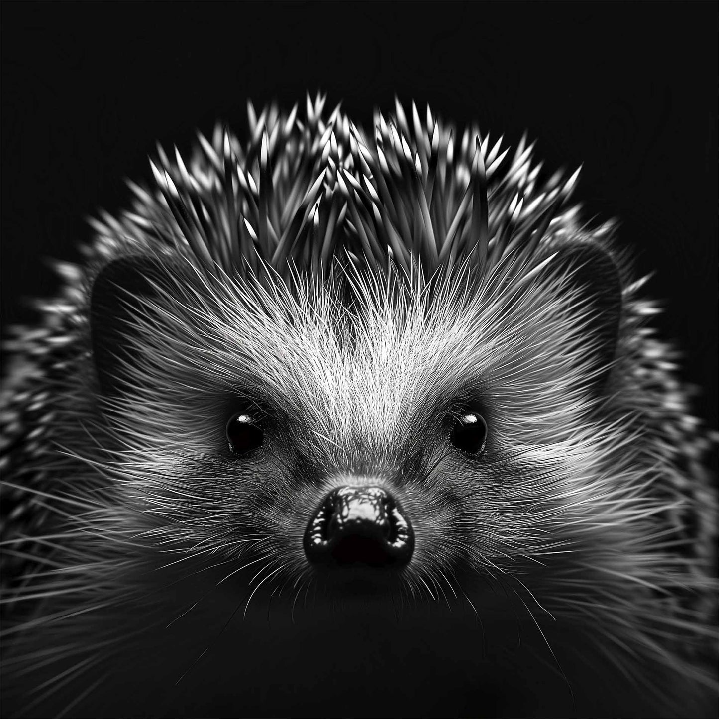 Poster titled 'Portrait of a hedgehog Poster' from ArtDarts