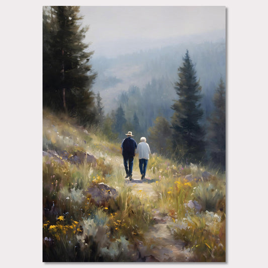 Poster titled 'Walkers' Path, Alpine Meadow' from ArtDarts
