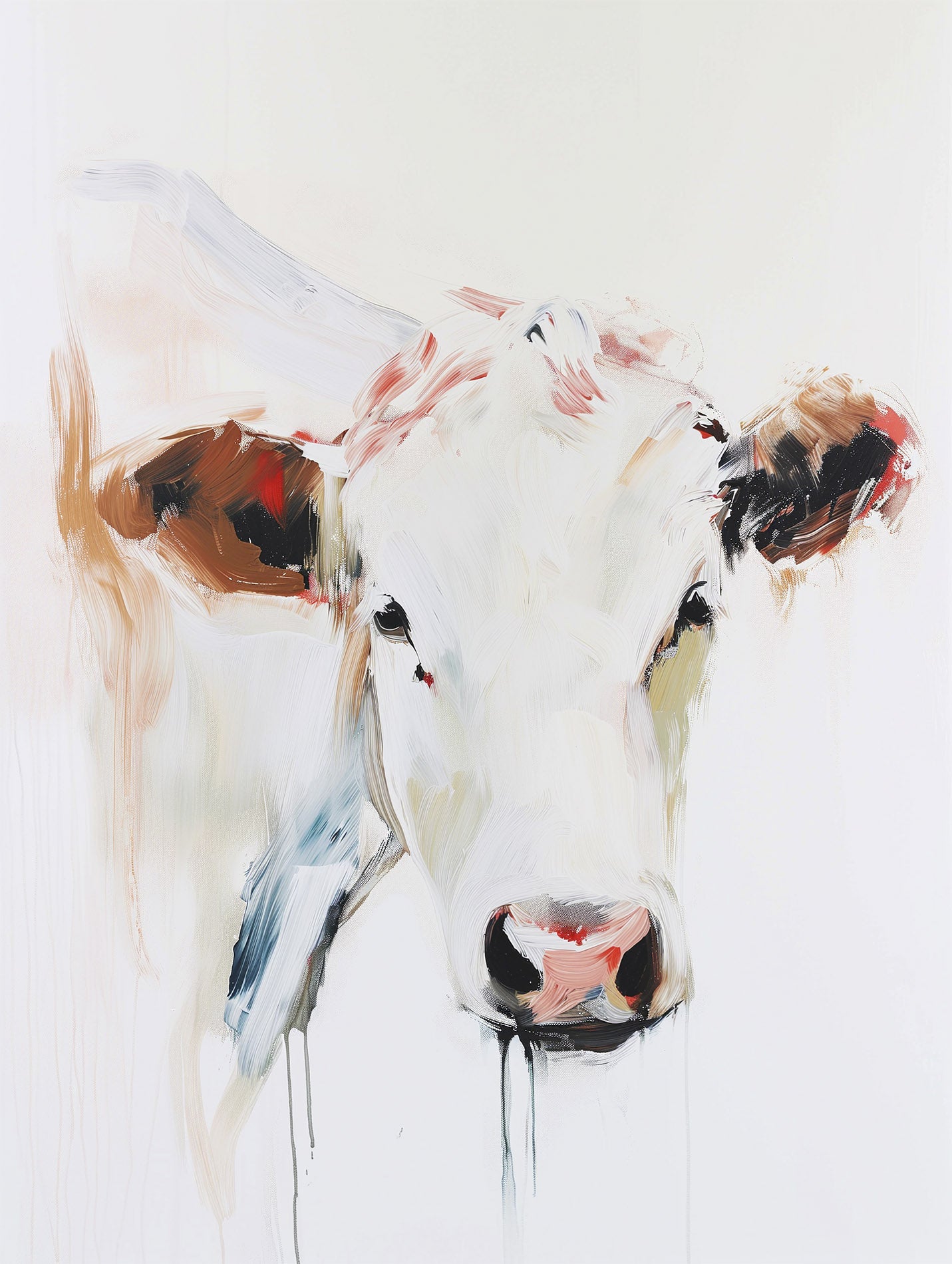 Poster titled 'Albino Cow Poster' from ArtDarts