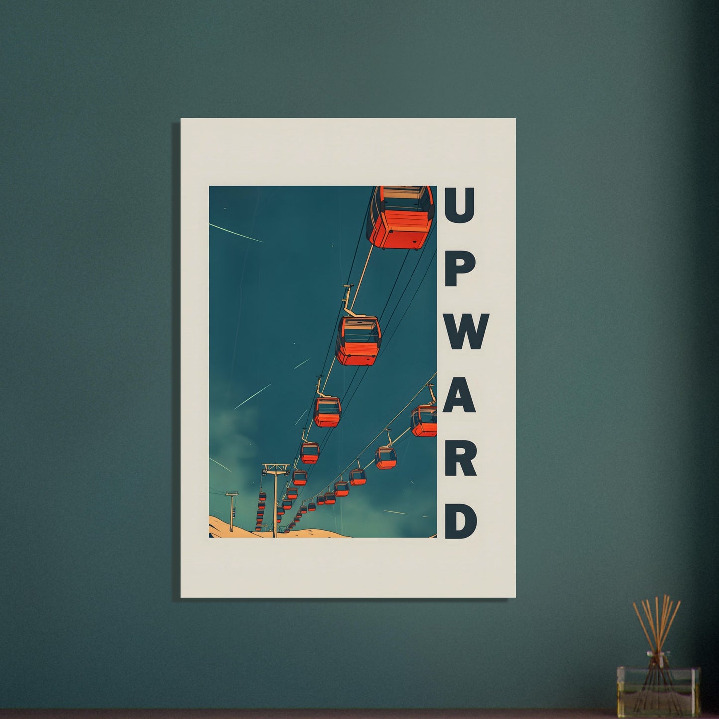 Poster titled 'Up the Lift Poster' from ArtDarts