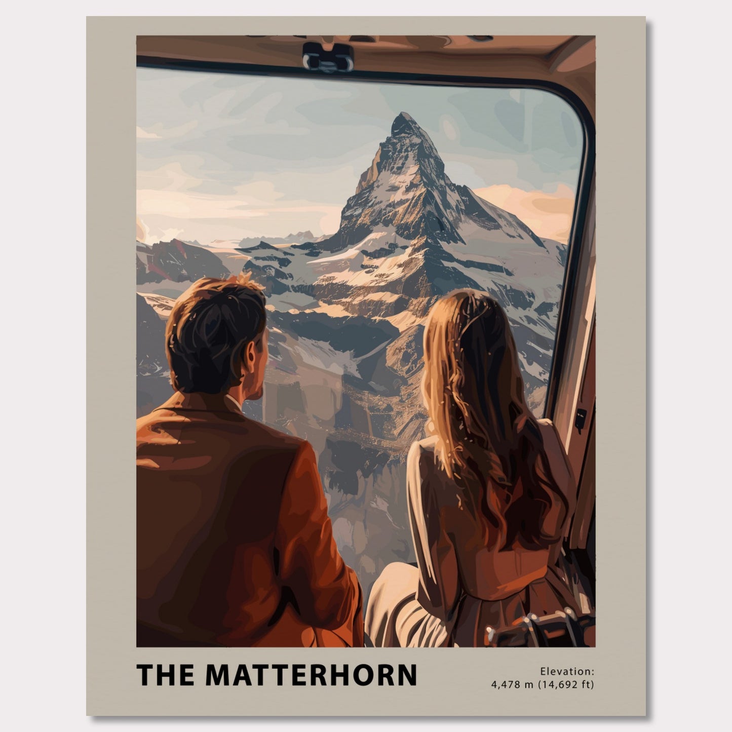 Poster titled 'The Matterhorn Poster' from ArtDarts