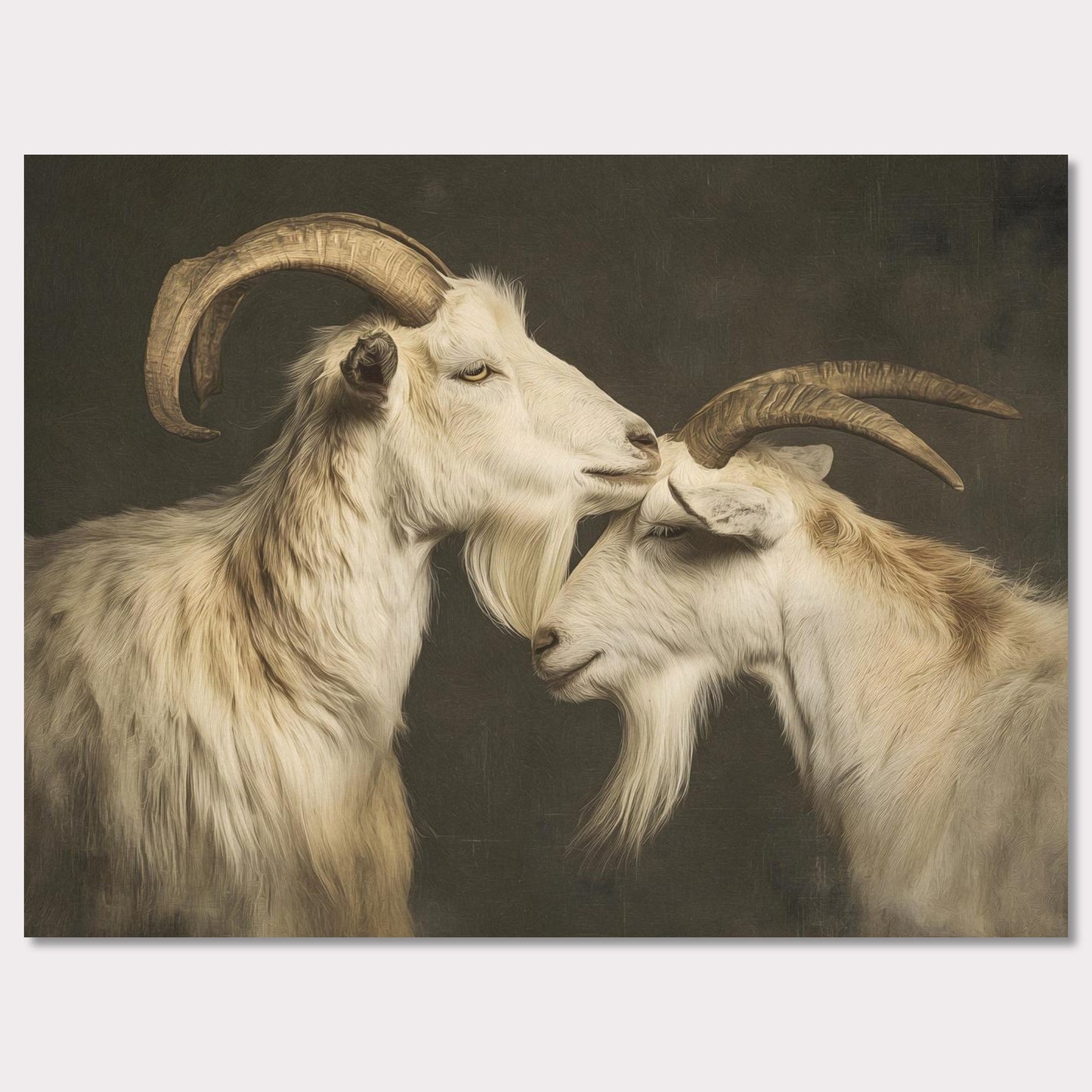 Poster titled 'The affection of goats' from ArtDarts