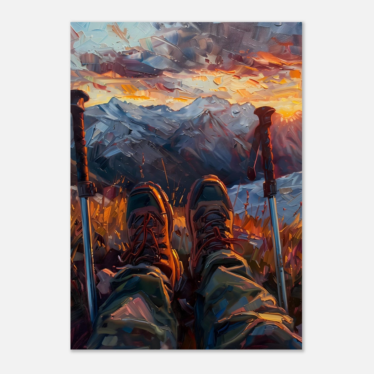 Poster titled 'A Moment of Peace at the Summit' from ArtDarts