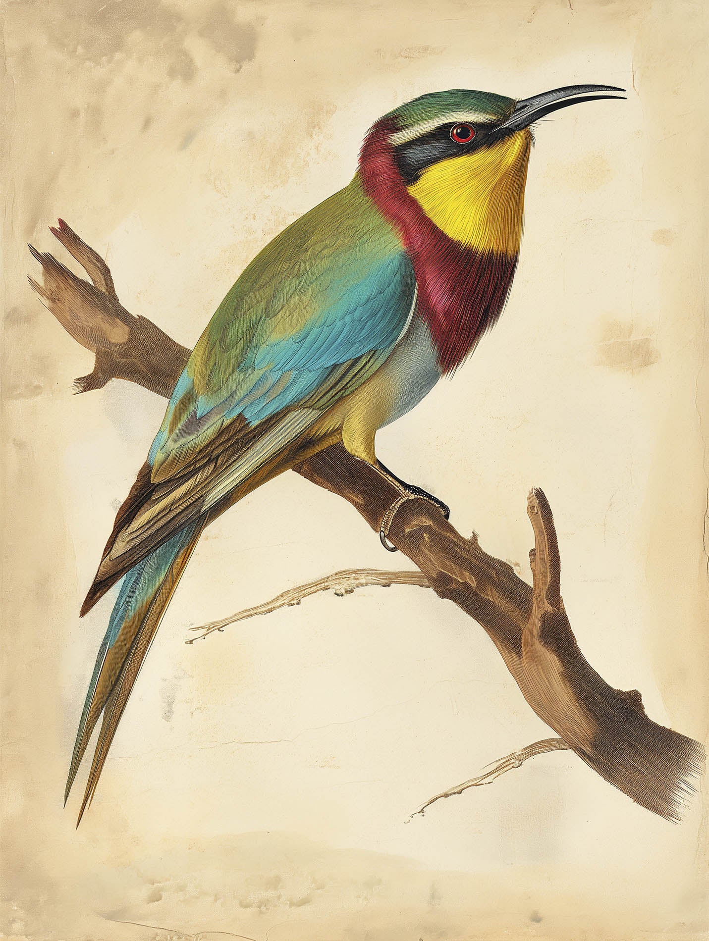 Poster titled 'Hummingbird on a branch Poster' from ArtDarts