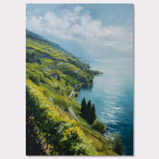 Poster titled 'Lavaux Shoreline' from ArtDarts